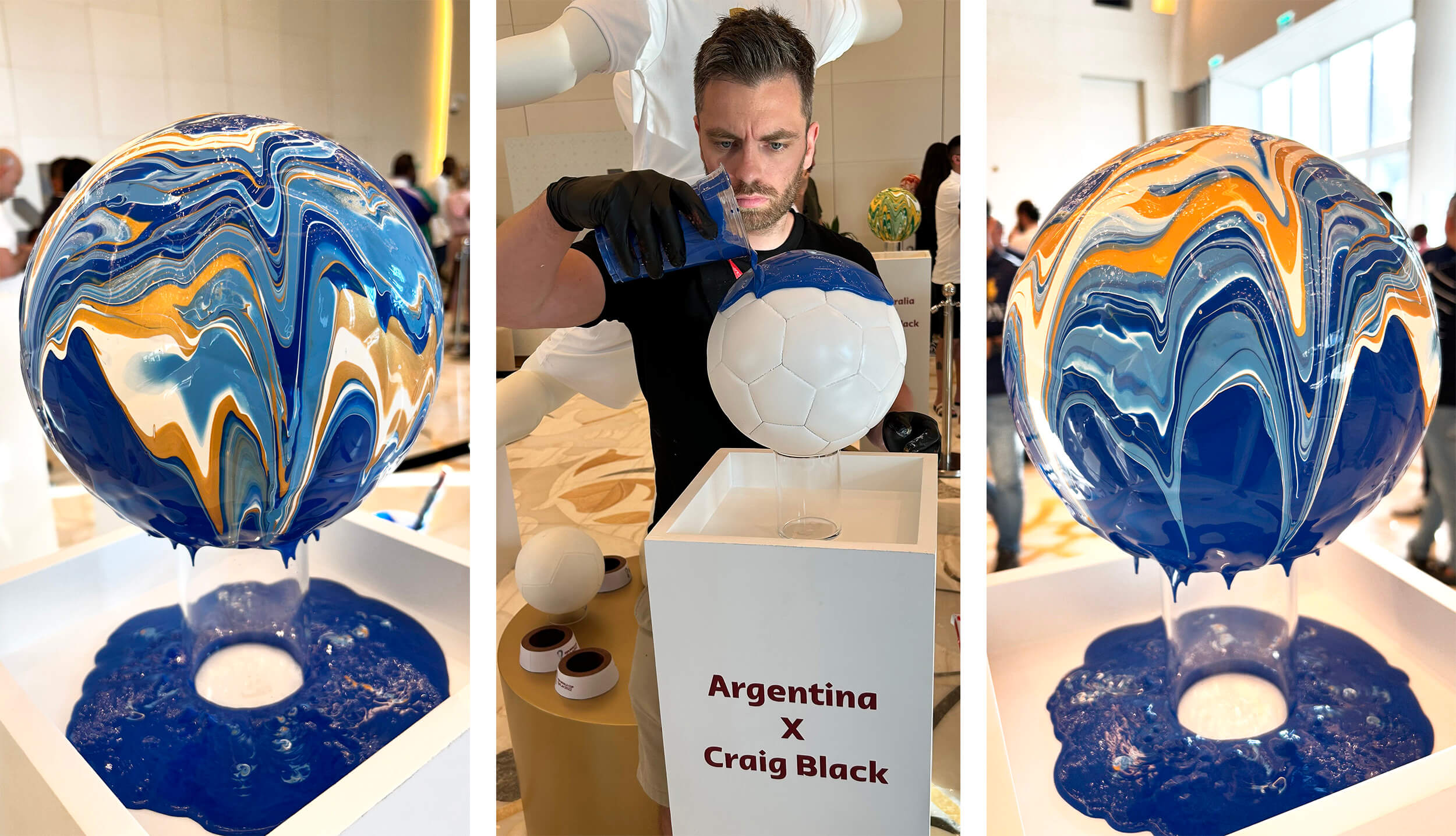 Craig Black x FIFA World Cup 2022_Live Art Performance_Acrylic F Craig Black x FIFA World Cup 2022_Live Art Performance_Acrylic F