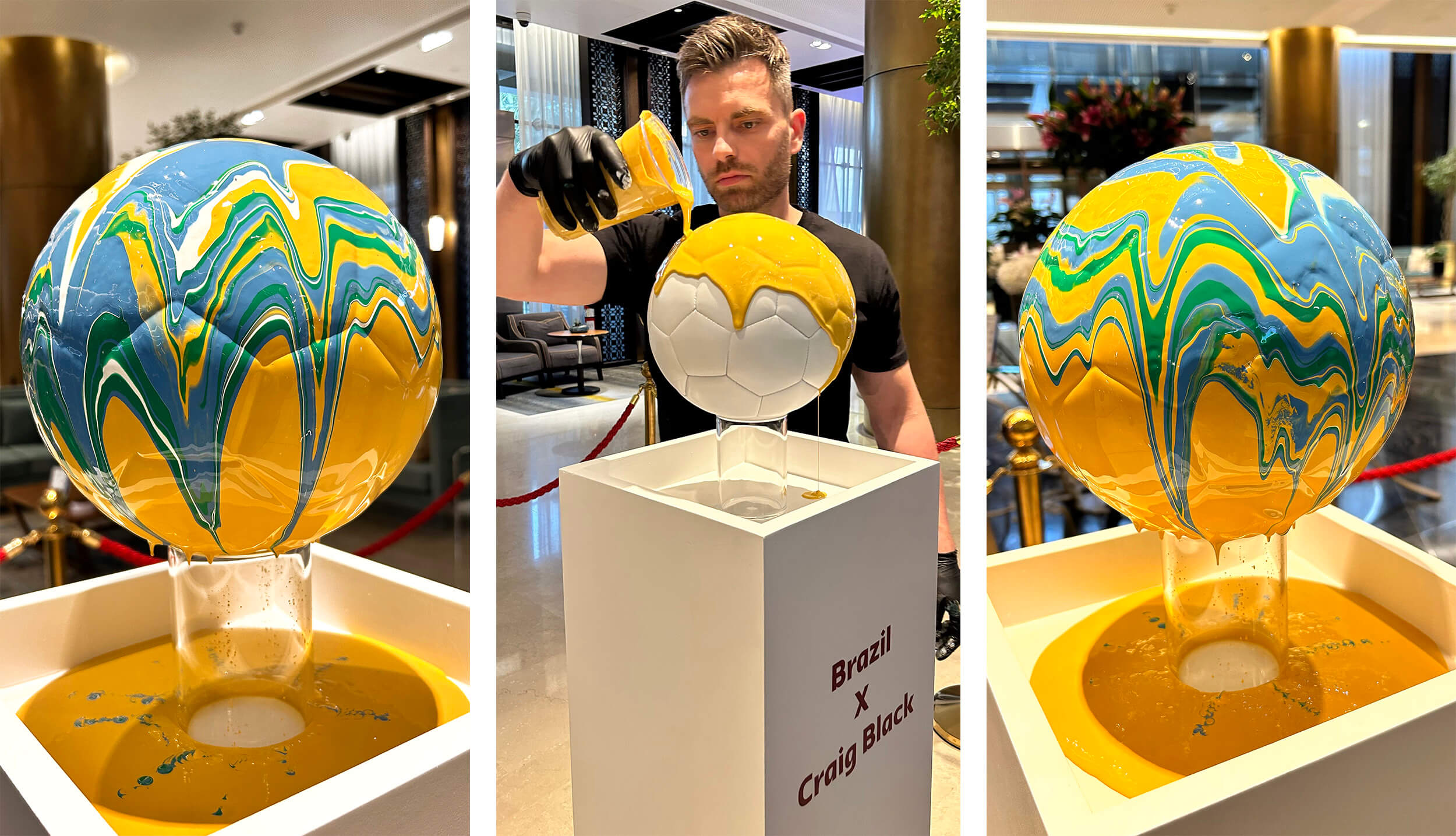 Craig Black x FIFA World Cup 2022_Live Art Performance_Acrylic F Craig Black x FIFA World Cup 2022_Live Art Performance_Acrylic F