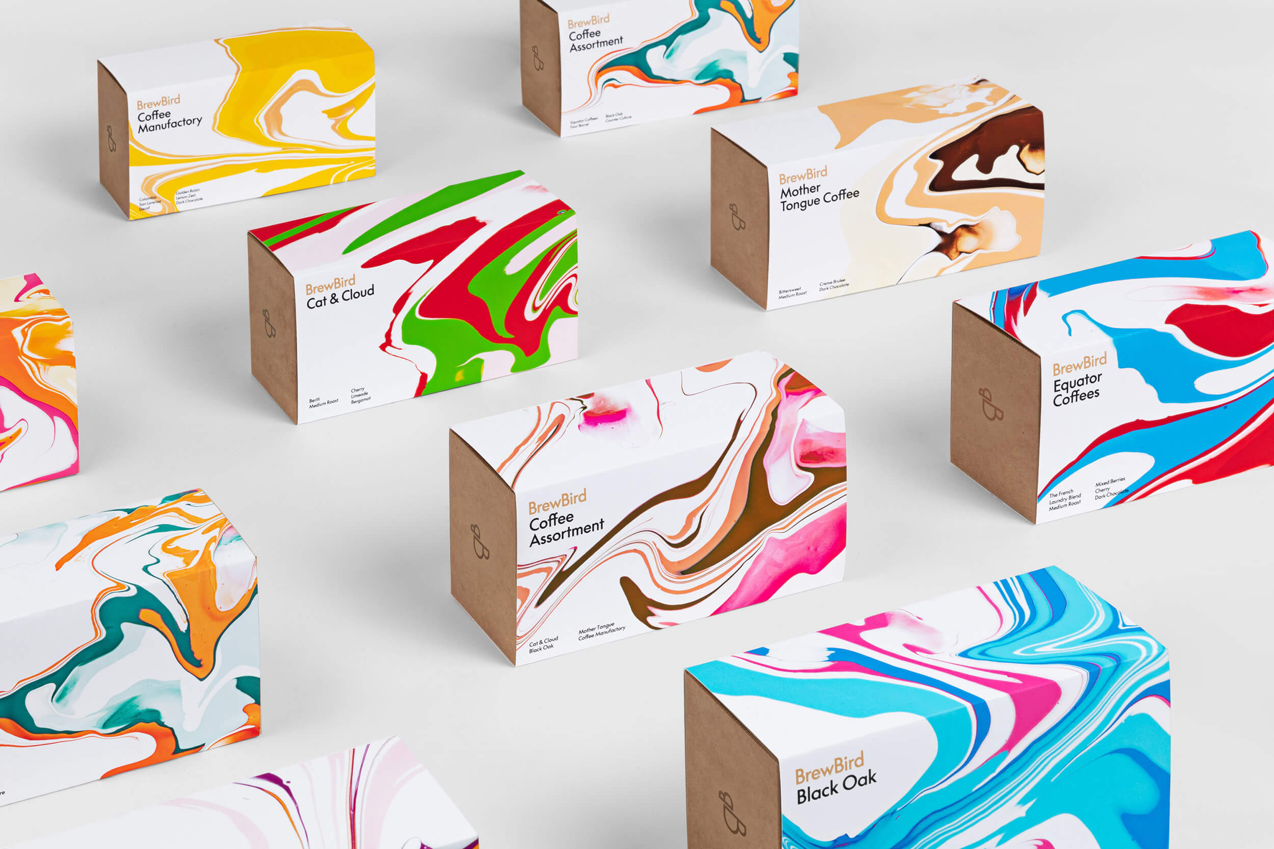 Craig Black x Mucho x BrewBird_Branding and Packaging_Coffee_Acr