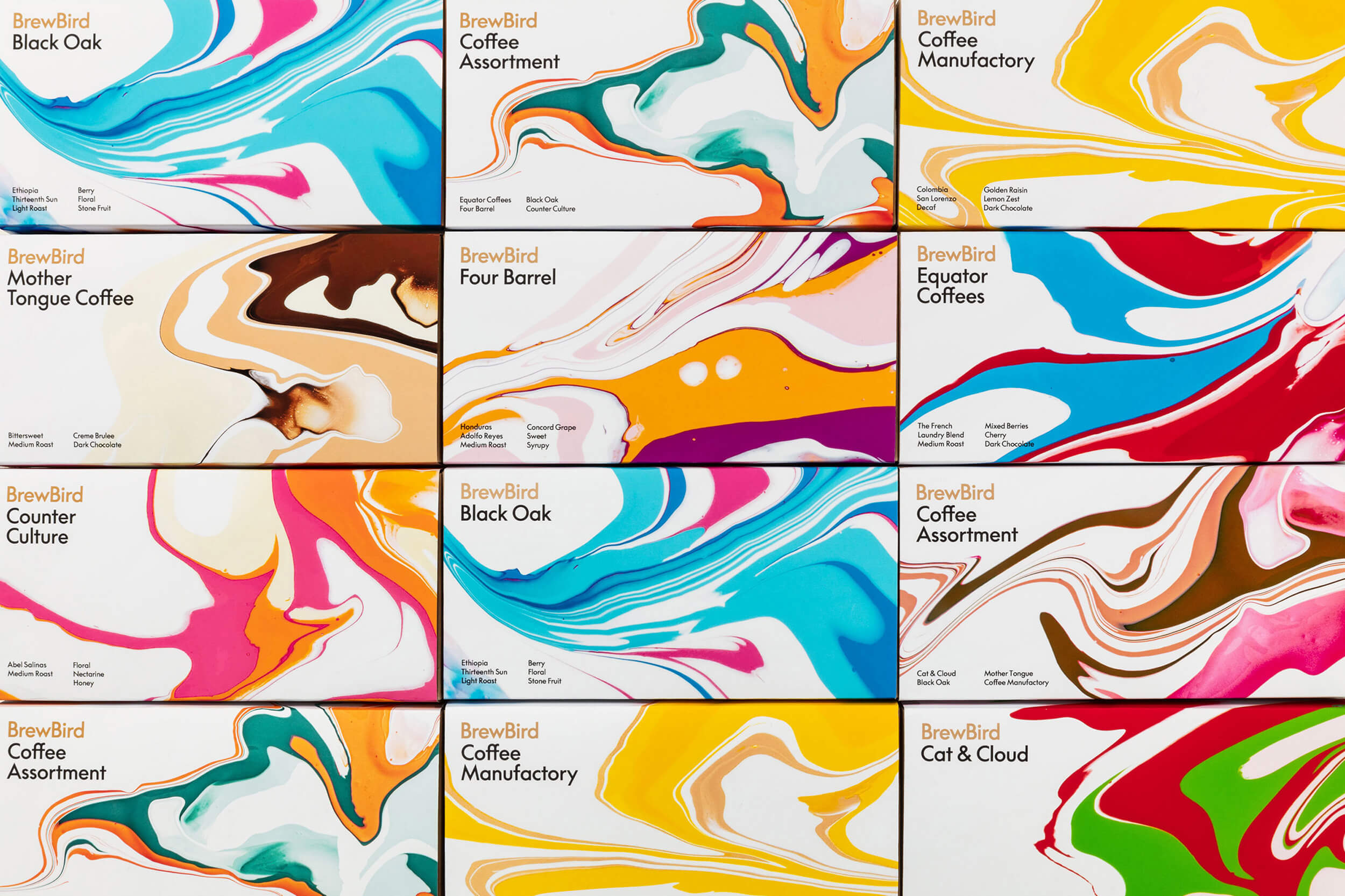 Craig Black x Mucho x BrewBird_Branding and Packaging_Coffee_Acr