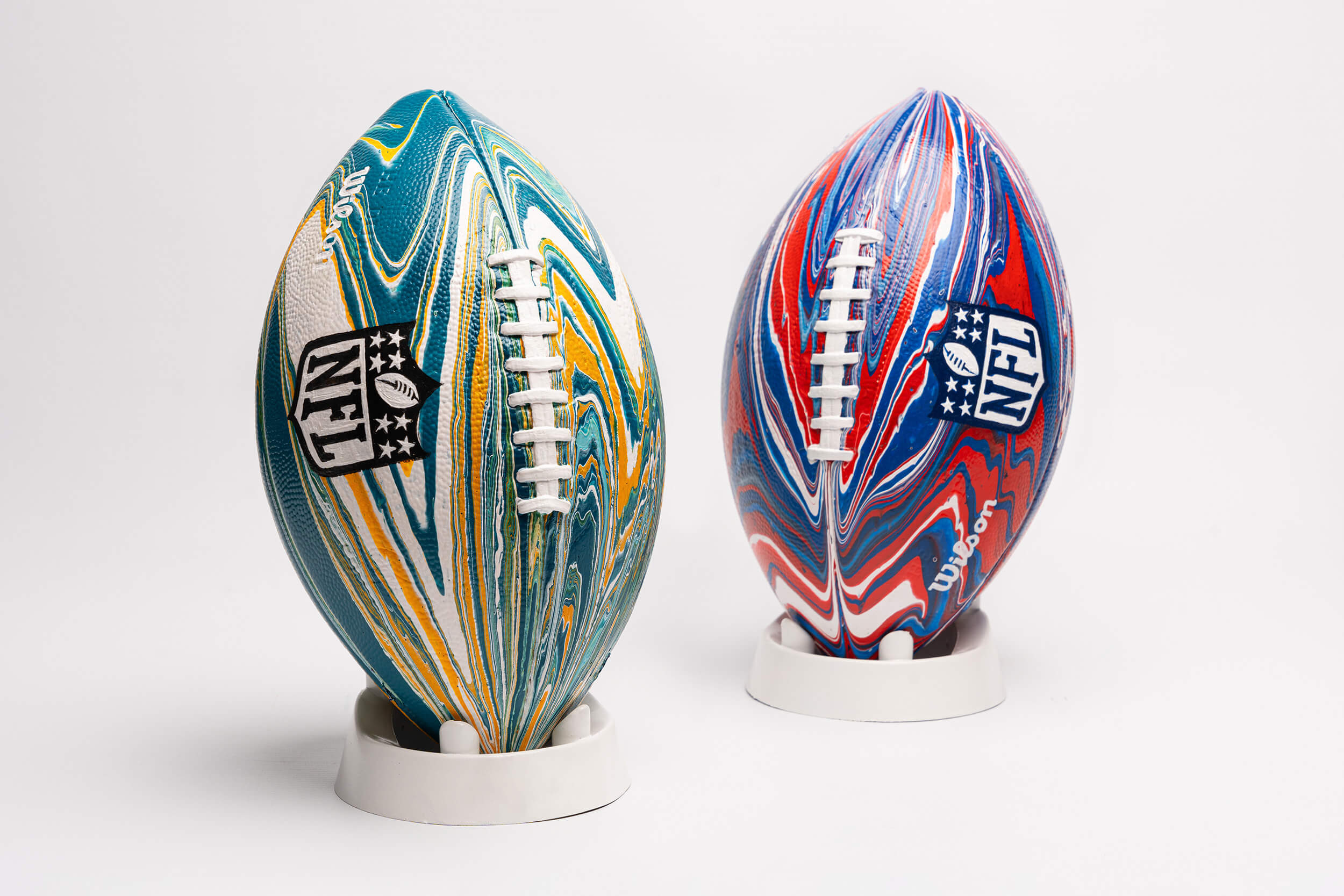 Craig Black x Wilson x NFL_Acrylic Fusion American Footballs_Jac Craig Black x Wilson x NFL_Fusion Footballs_Jacksonville Jaguars x Buffalo Bills