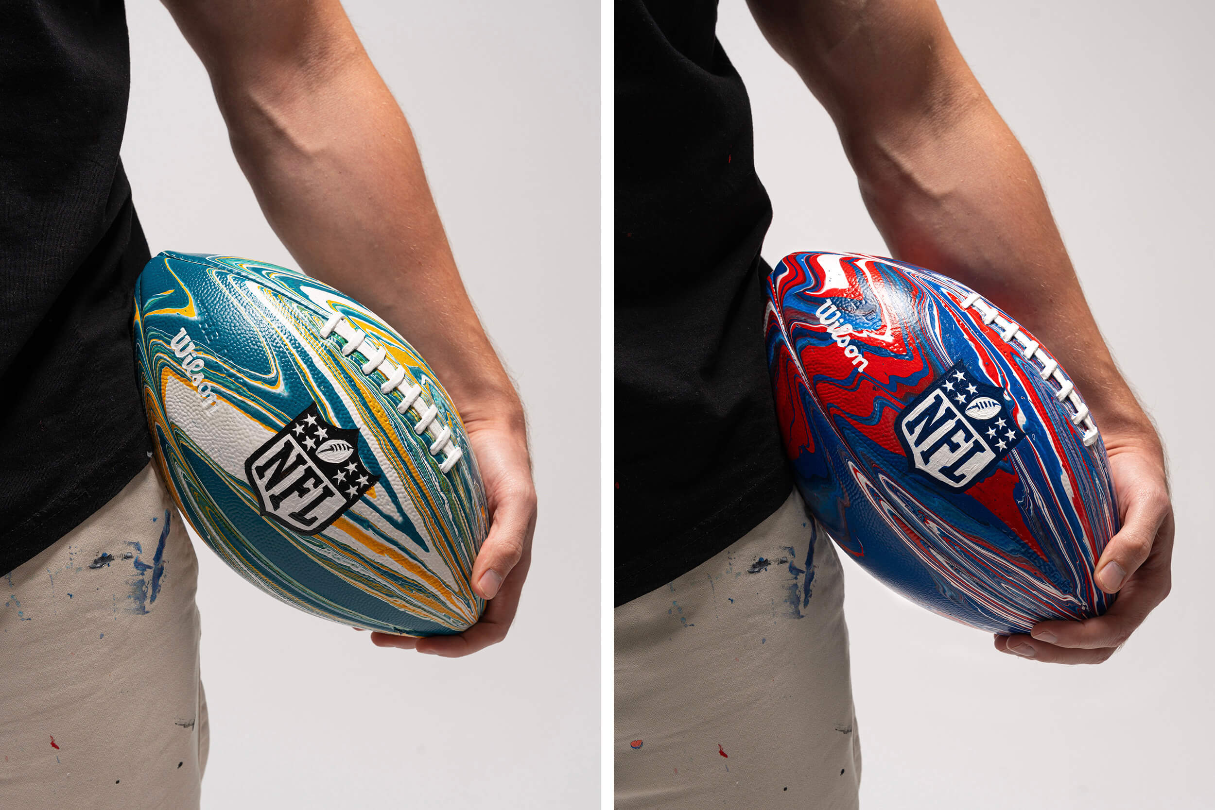 Craig Black x Wilson x NFL_Acrylic Fusion American Footballs_Jac Craig Black x Wilson x NFL_Fusion Footballs_Jacksonville Jaguars x Buffalo Bills
