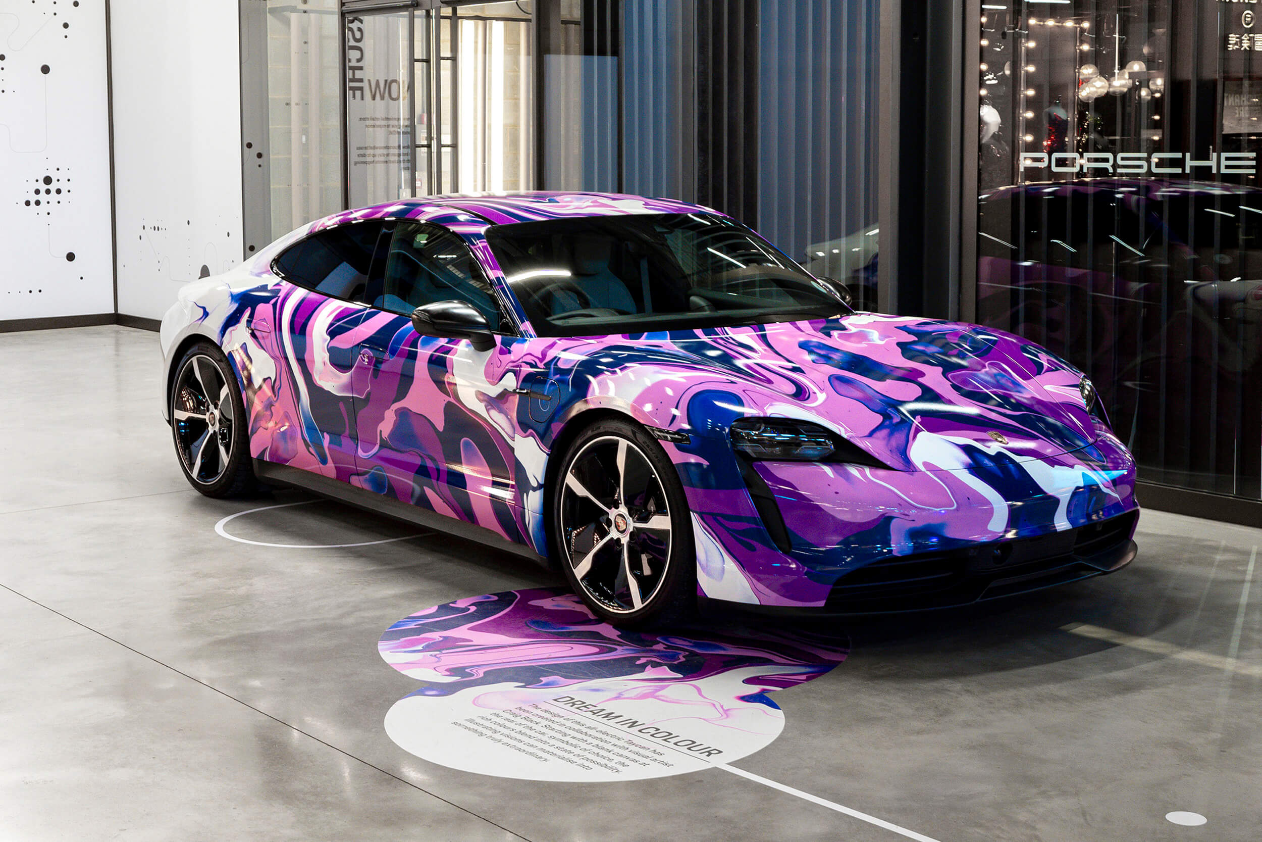 Craig Black x Porsche_Acrylic Fusion Texture_Taycan Car Craig Black x Porsche_Acrylic Fusion Texture_Taycan Car
