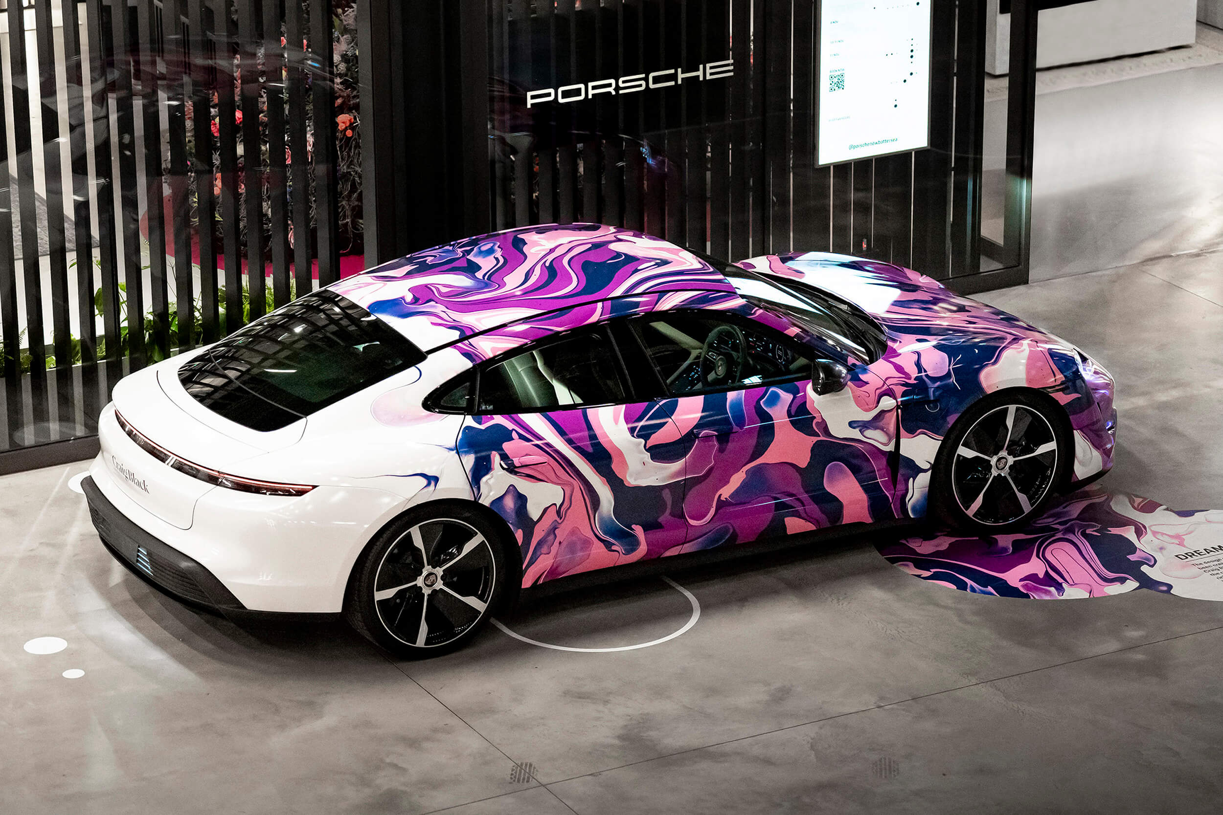 Craig Black x Porsche_Acrylic Fusion Texture_Taycan Car Craig Black x Porsche_Acrylic Fusion Texture_Taycan Car