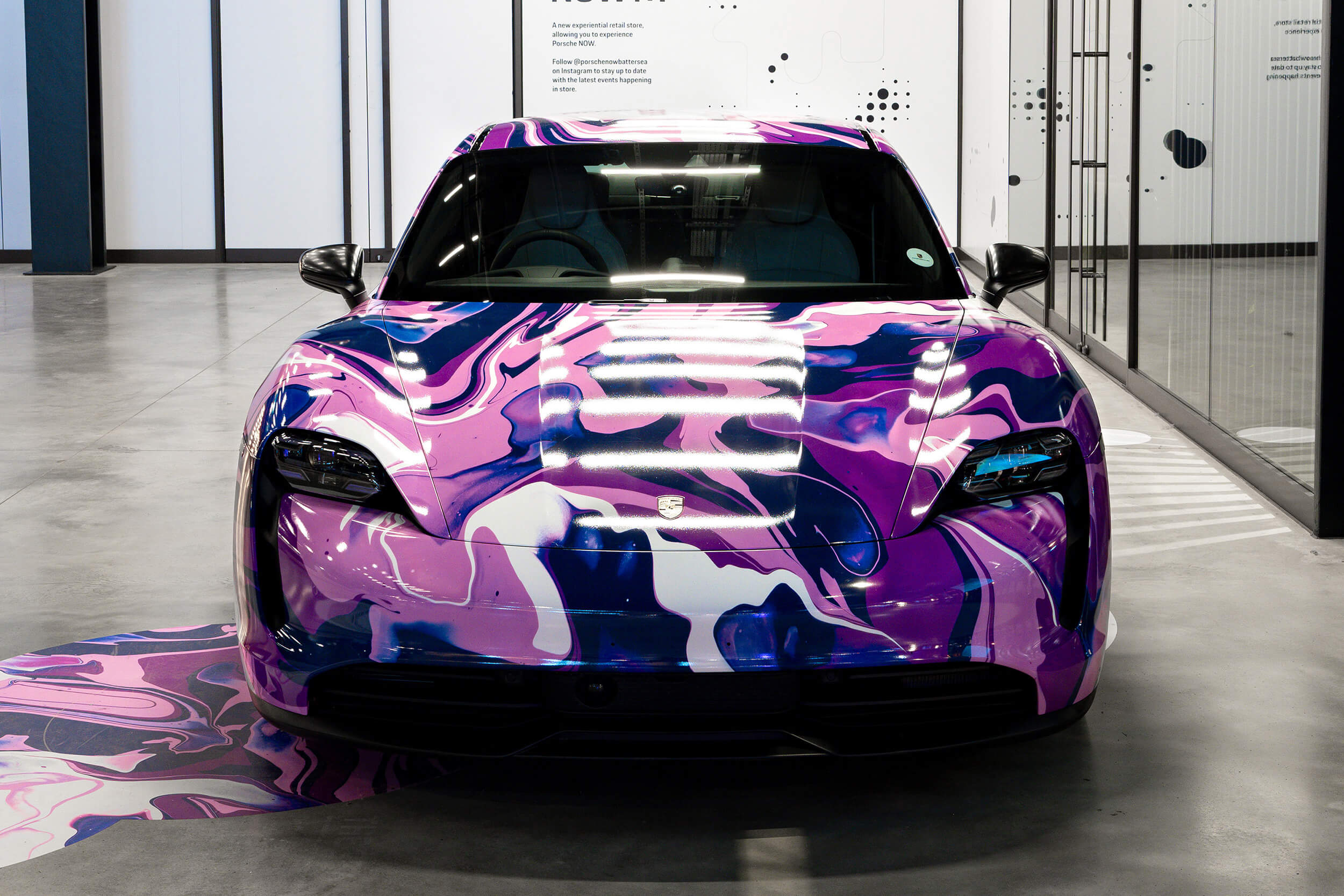 Craig Black x Porsche_Acrylic Fusion Texture_Taycan Car Craig Black x Porsche_Acrylic Fusion Texture_Taycan Car