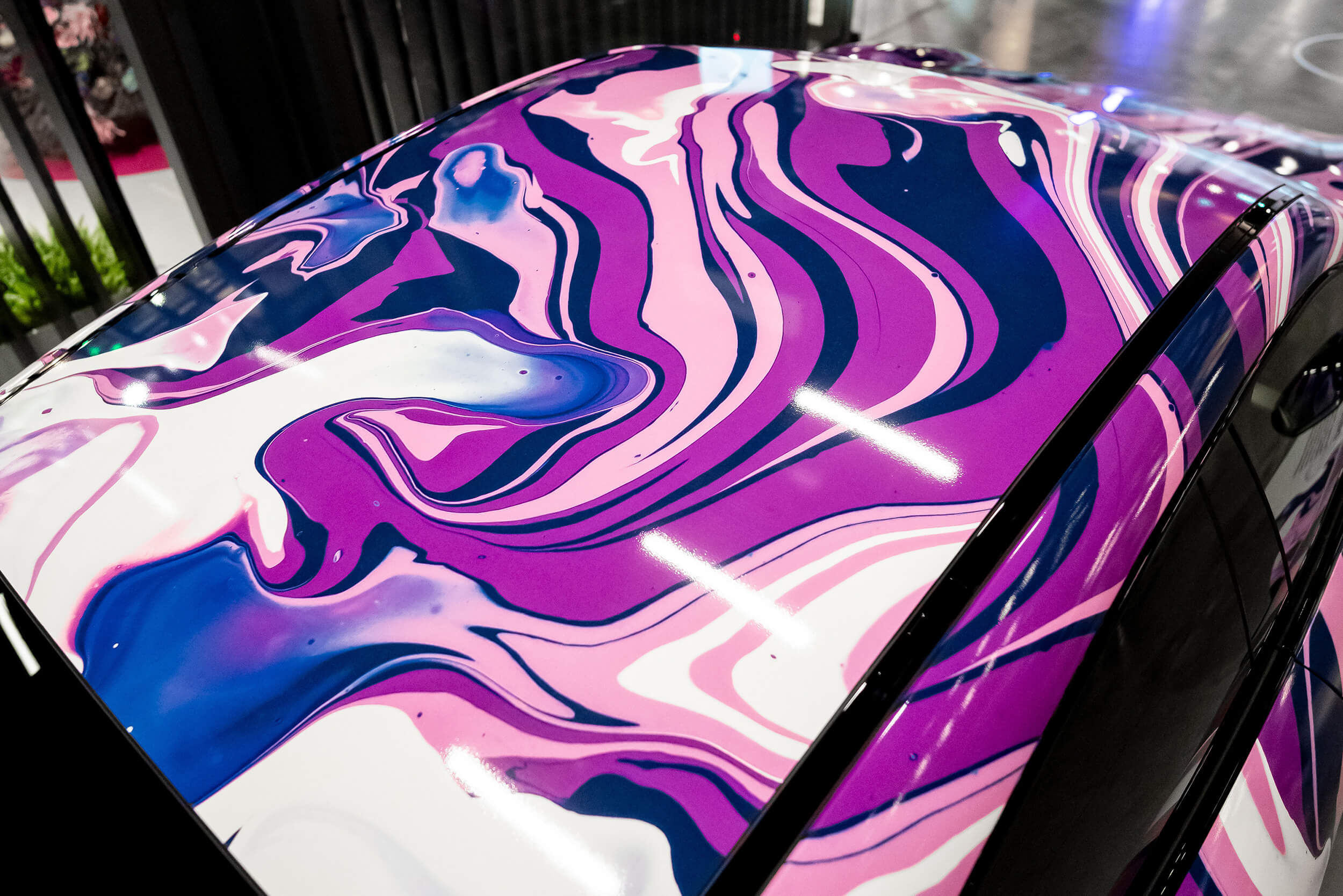 Craig Black x Porsche_Acrylic Fusion Texture_Taycan Car Craig Black x Porsche_Acrylic Fusion Texture_Taycan Car
