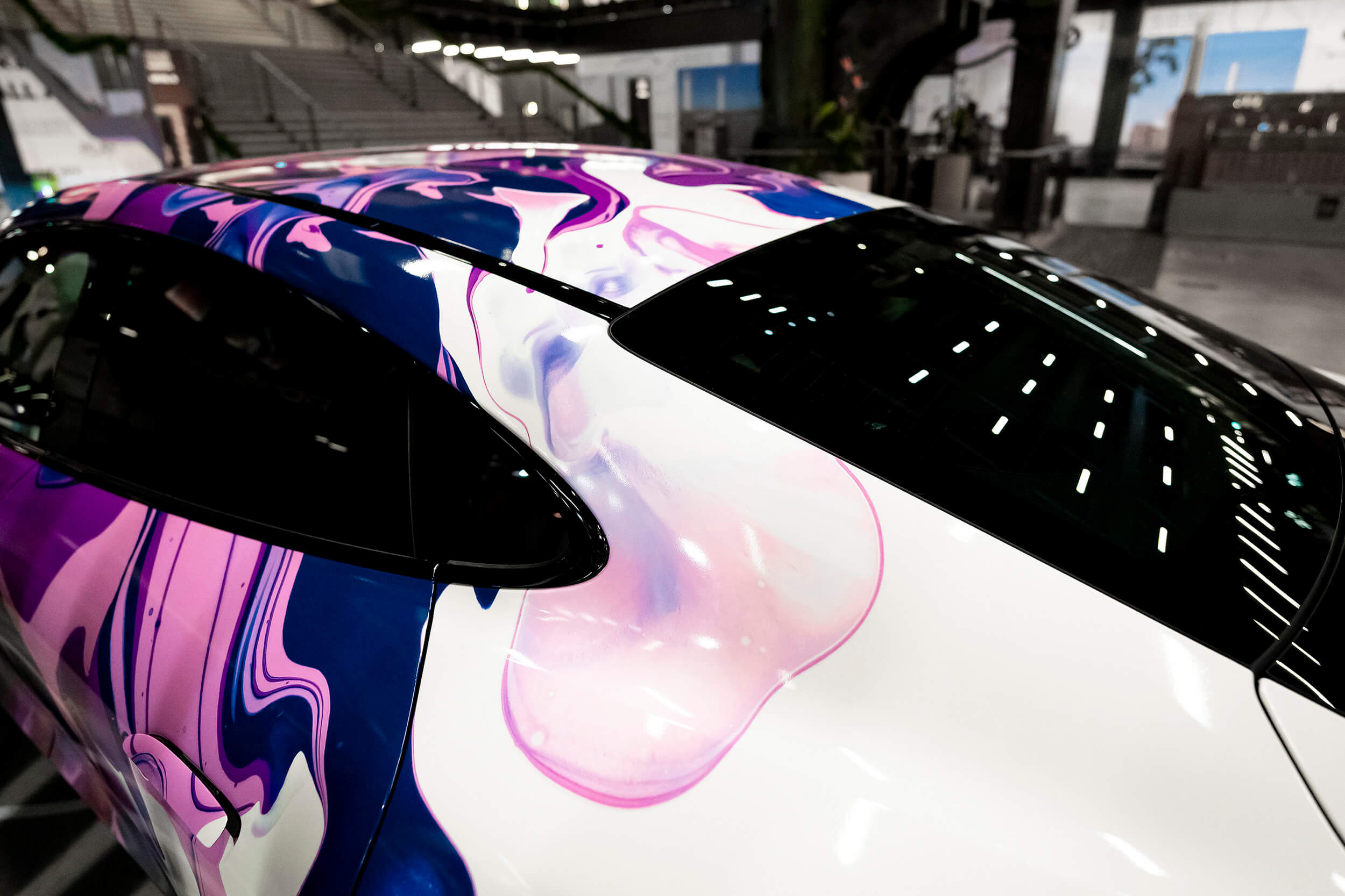 Craig Black x Porsche_Acrylic Fusion Texture_Taycan Car Craig Black x Porsche_Acrylic Fusion Texture_Taycan Car