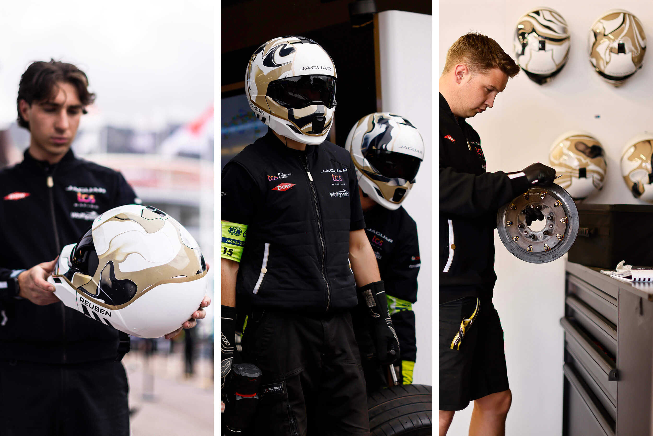 Craig Black x Jaguar TCS Racing – Formula E – Acrylic Fusion Hel Craig Black x Jaguar TCS Racing - Formula E - Acrylic Fusion Helmet Artwork