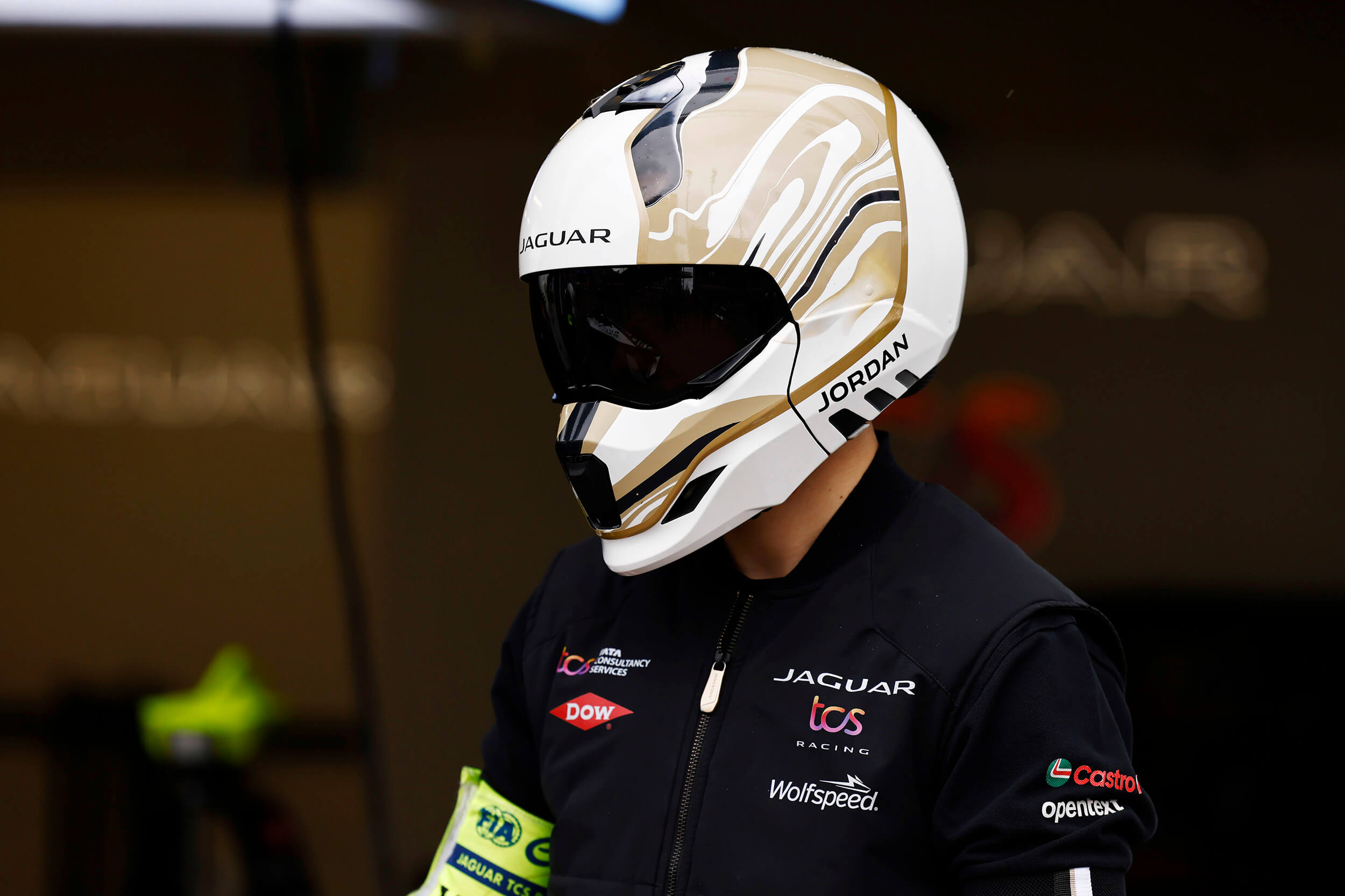 Craig Black x Jaguar TCS Racing – Formula E – Acrylic Fusion Helmet Artwork Craig Black x Jaguar TCS Racing - Formula E - Acrylic Fusion Helmet Artwork
