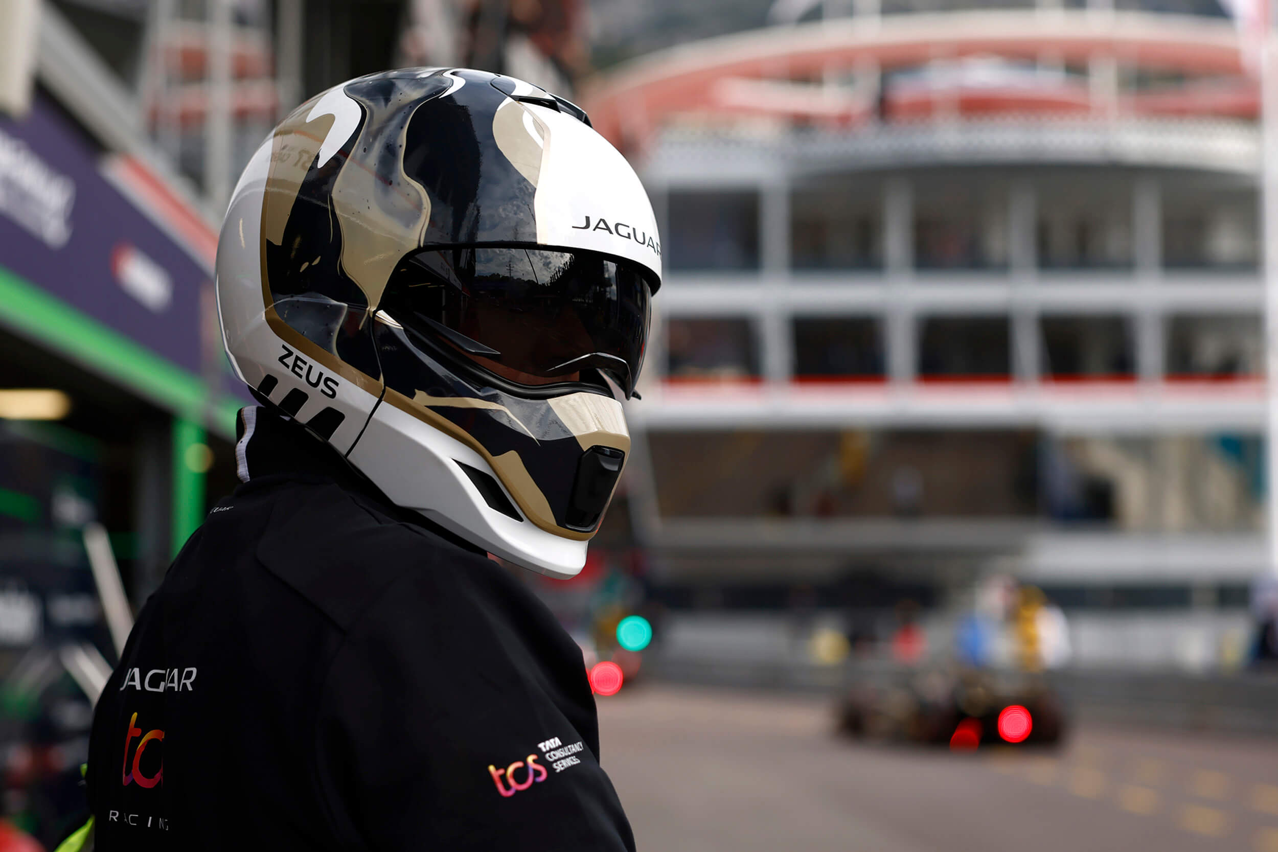 Craig Black x Jaguar TCS Racing – Formula E – Acrylic Fusion Helmet Artwork Craig Black x Jaguar TCS Racing - Formula E - Acrylic Fusion Helmet Artwork