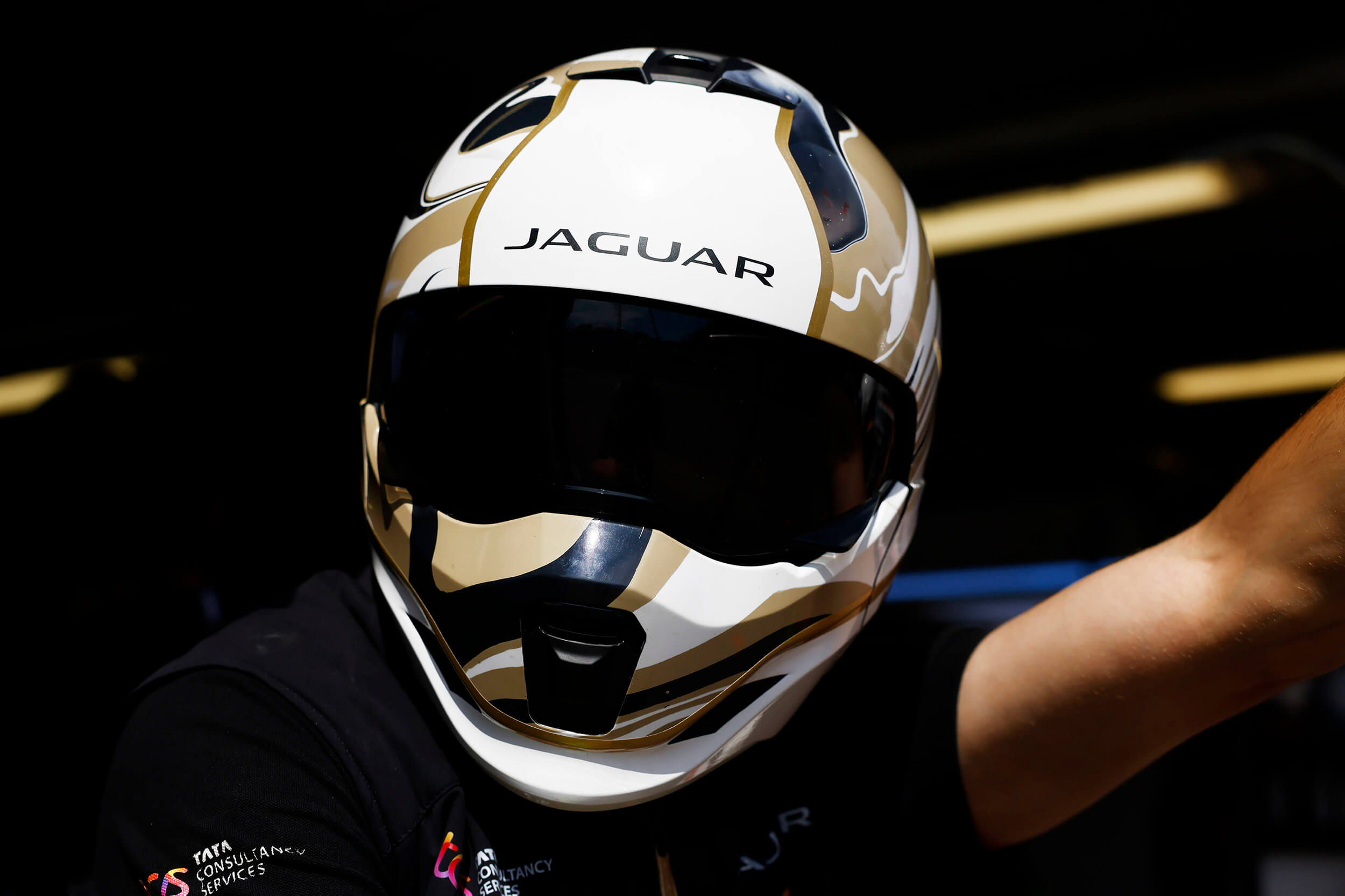 Craig Black x Jaguar TCS Racing – Formula E – Acrylic Fusion Helmet Artwork Craig Black x Jaguar TCS Racing - Formula E - Acrylic Fusion Helmet Artwork