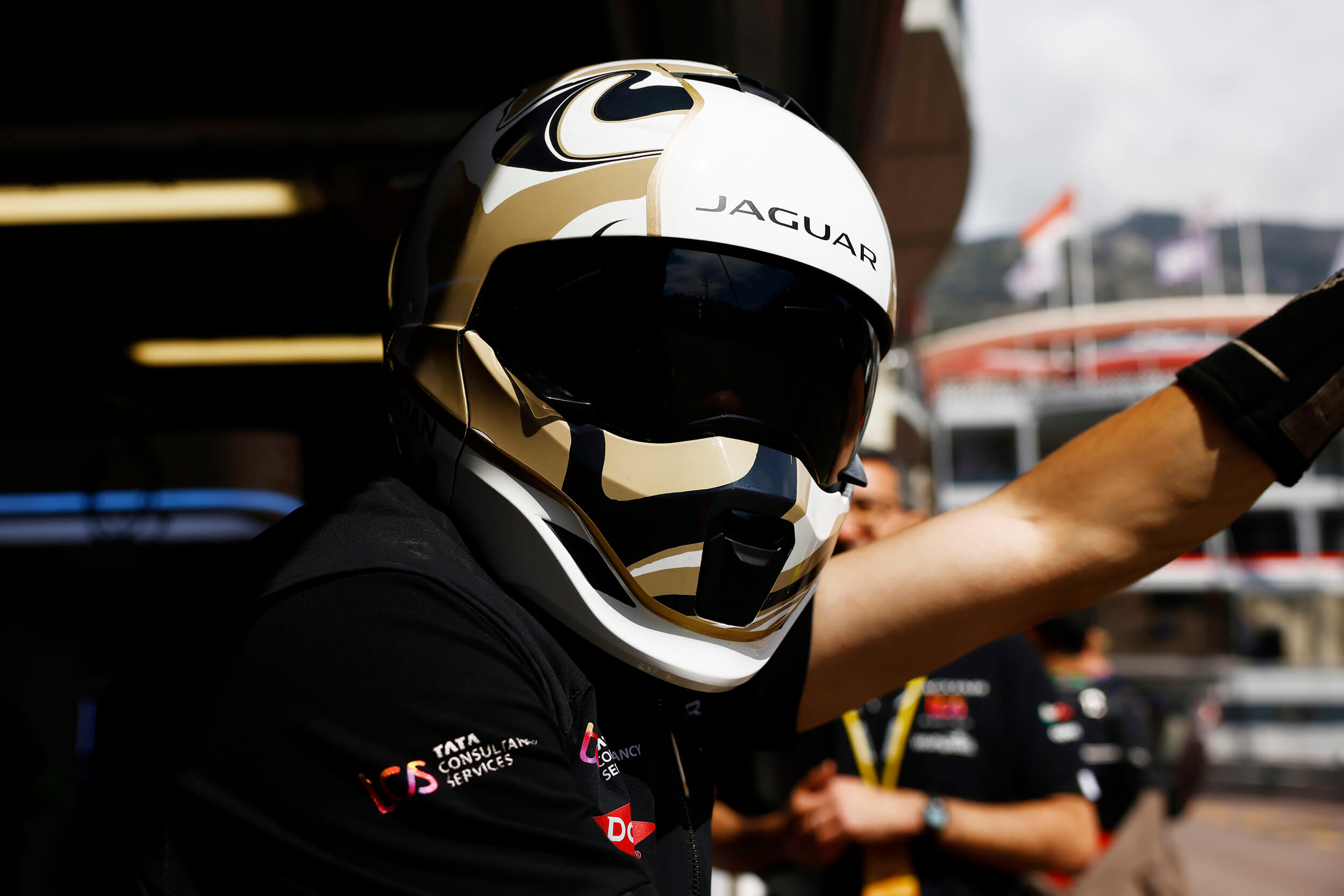 Craig Black x Jaguar TCS Racing – Formula E – Acrylic Fusion Helmet Artwork Craig Black x Jaguar TCS Racing - Formula E - Acrylic Fusion Helmet Artwork