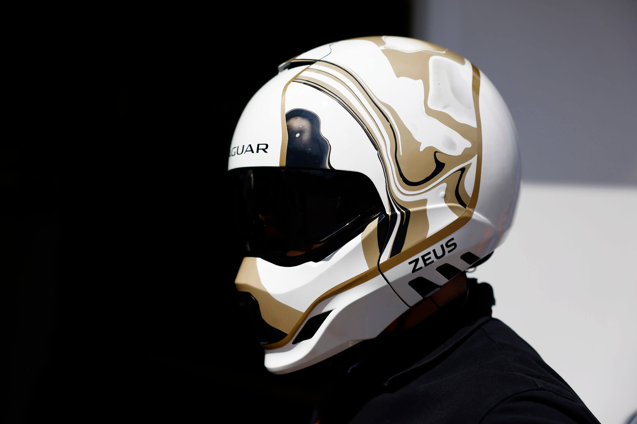 Craig Black x Jaguar TCS Racing – Formula E – Acrylic Fusion Helmet Artwork Craig Black x Jaguar TCS Racing - Formula E - Acrylic Fusion Helmet Artwork