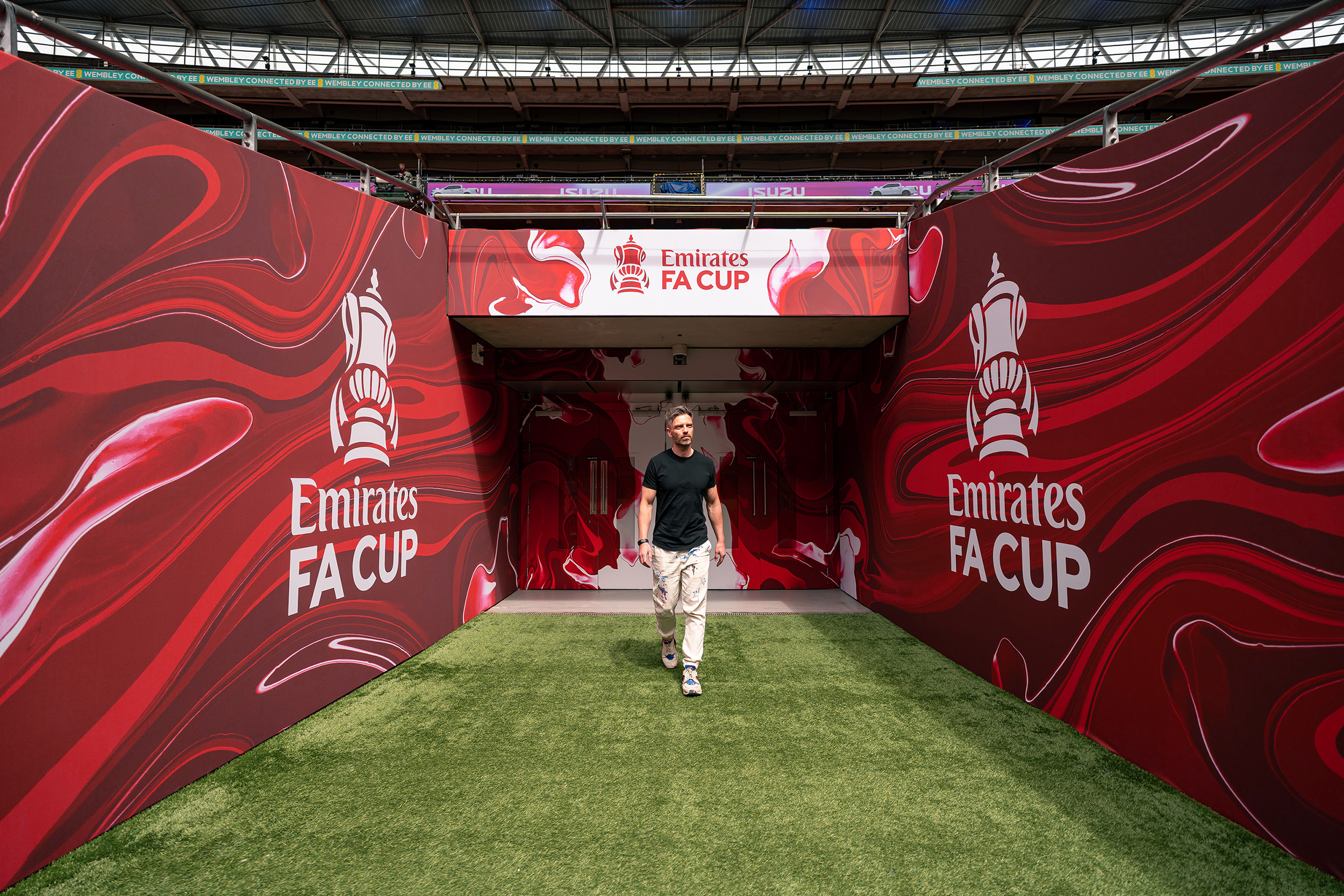 Craig Black x The FA_Acrylic Fusion Texture_The Football Associa Craig Black x The FA_Acrylic Fusion Texture_Football Association